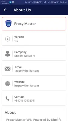 Proxy Master VPN android App screenshot 0